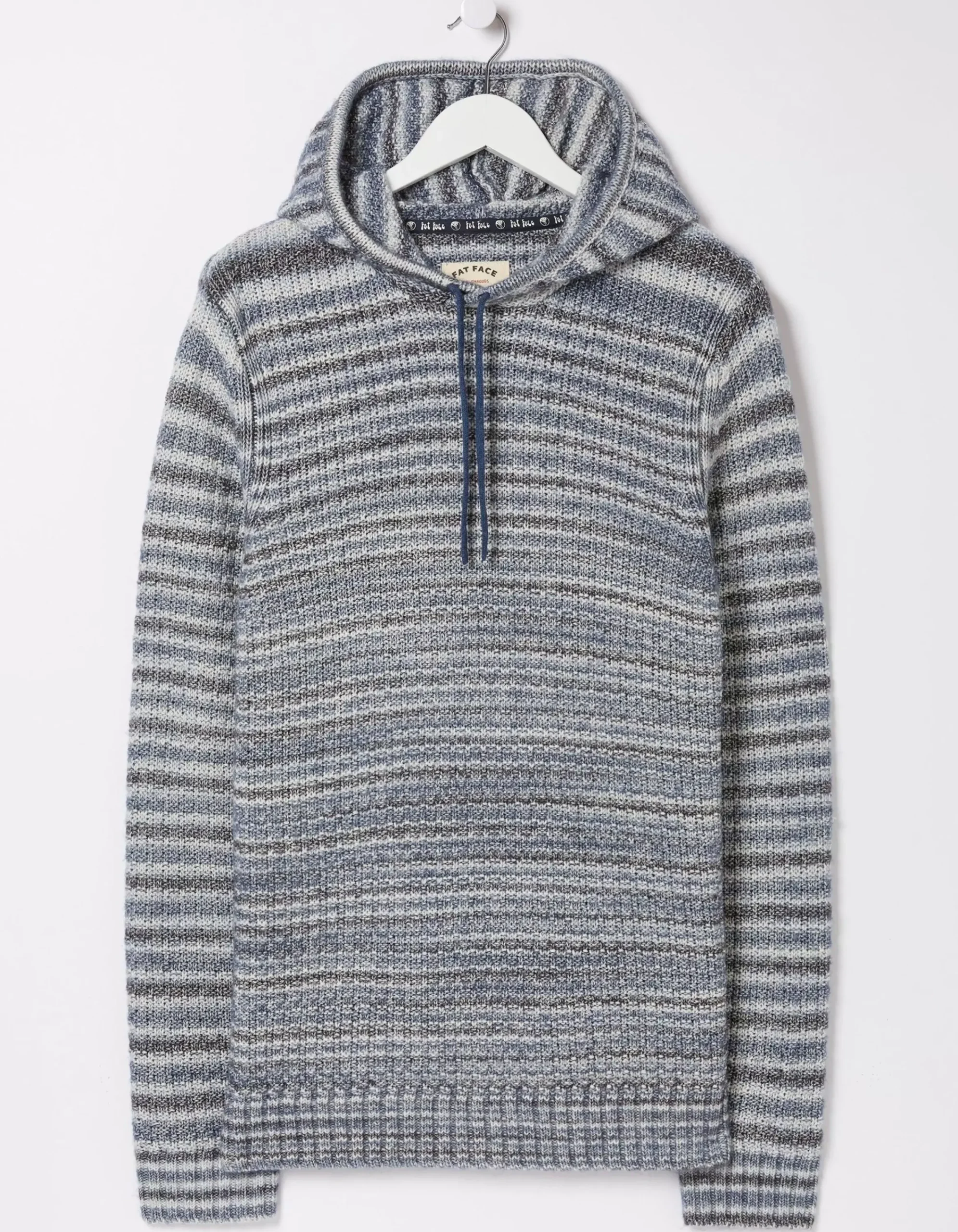 Men FatFace View All|Trescowe Knitted Hoodie