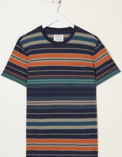 Men FatFace T-Shirts|Trescowe Stripe T-Shirt