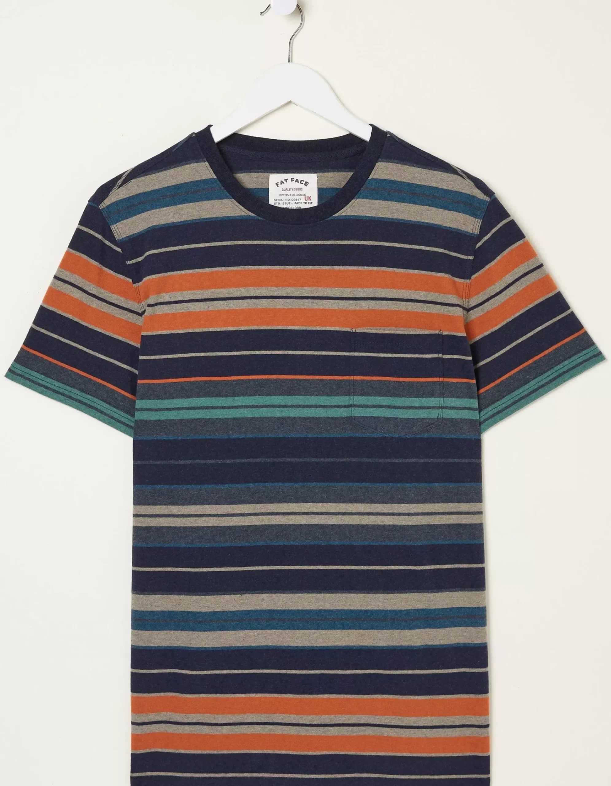 Men FatFace T-Shirts|Trescowe Stripe T-Shirt