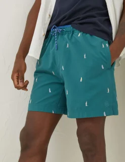 Men FatFace Swimwear|Trevose Boat Swim Shorts
