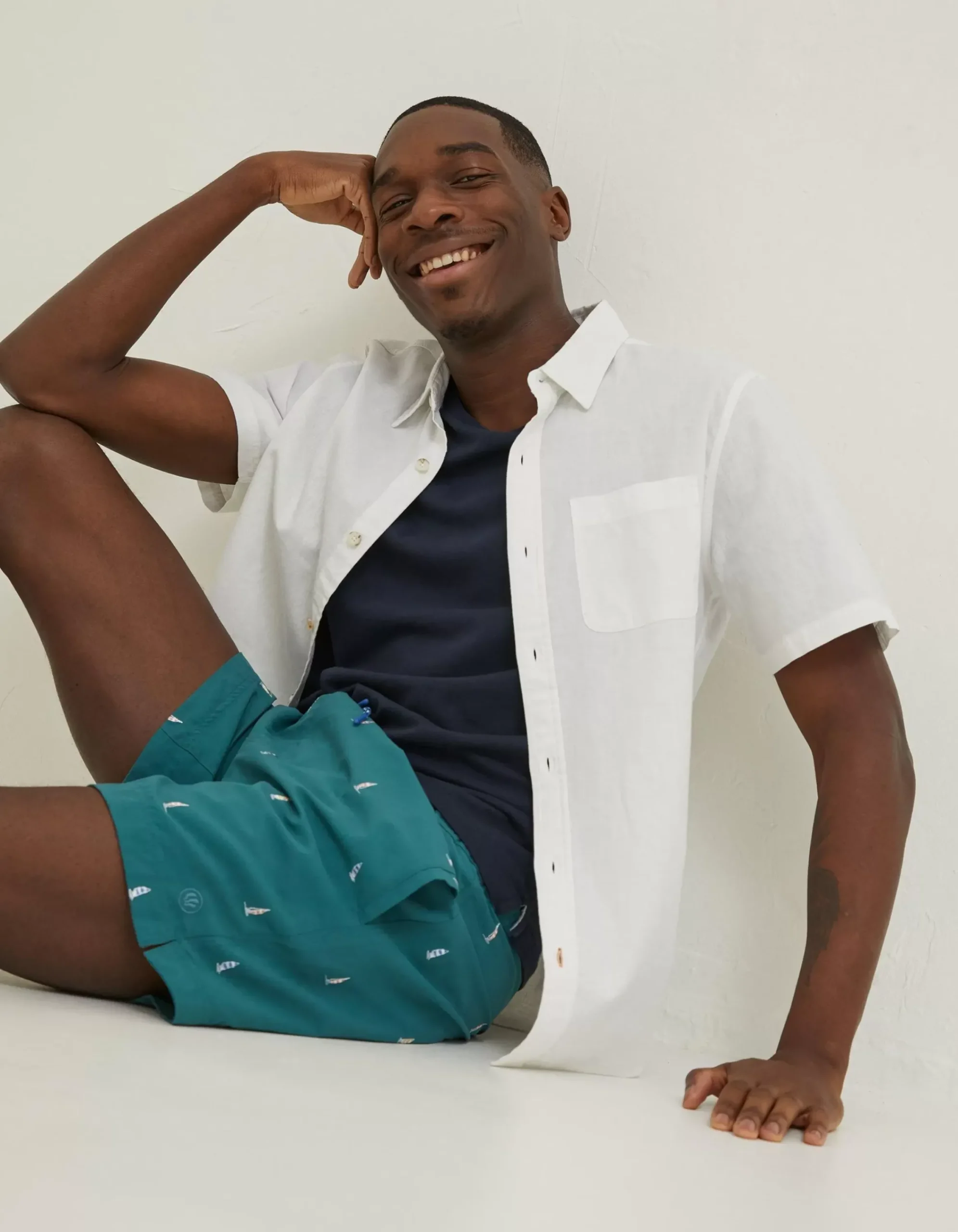 Men FatFace Swimwear|Trevose Boat Swim Shorts