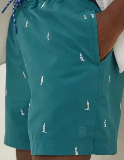 Men FatFace Swimwear|Trevose Boat Swim Shorts