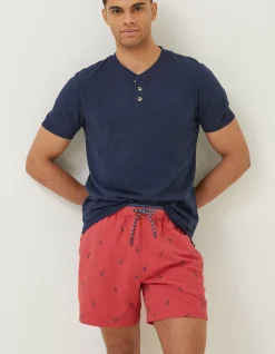 Men FatFace Swimwear|Trevose Giraffe Swim Shorts