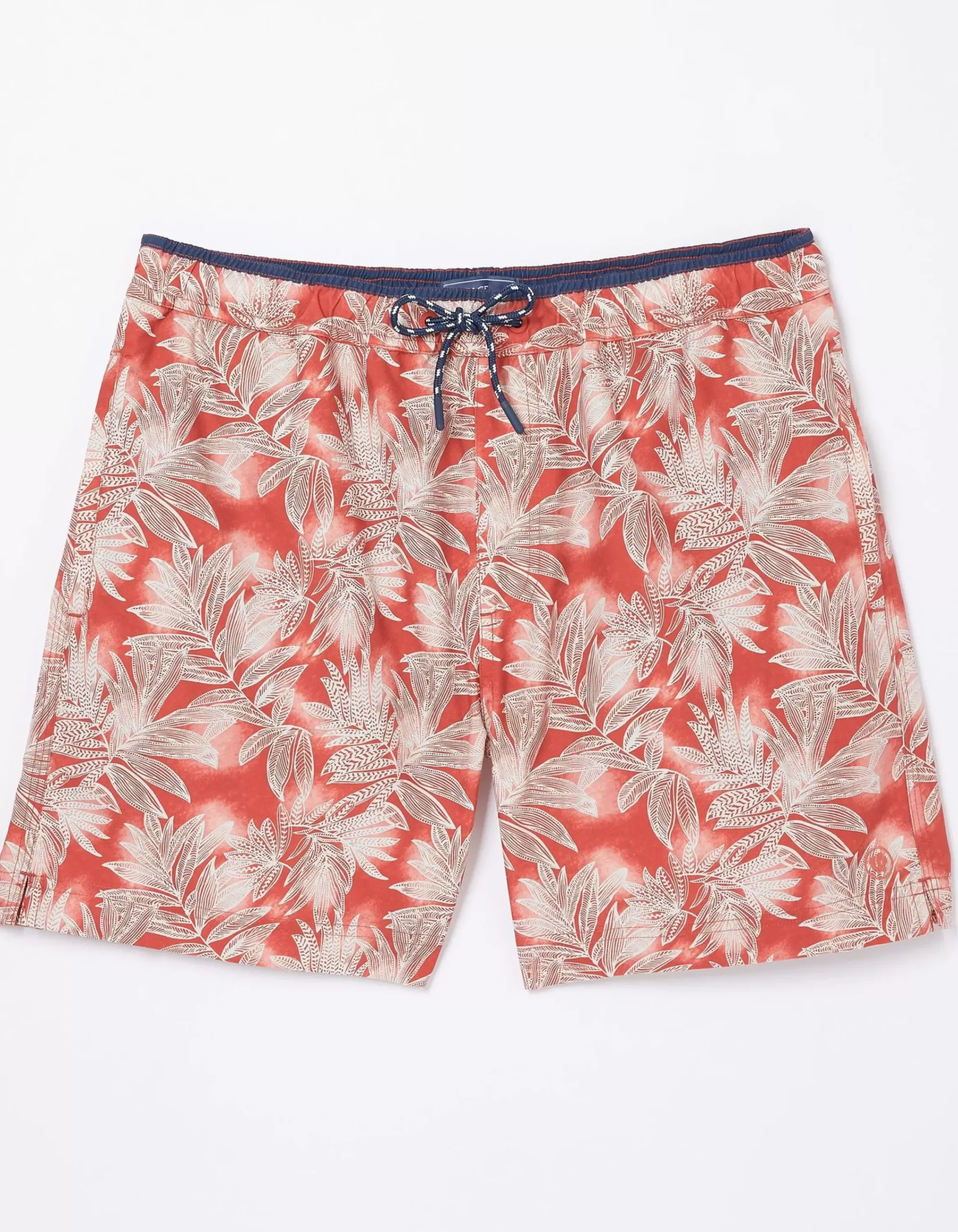 Men FatFace Swimwear|Trevose Leaf Print Swim Shorts
