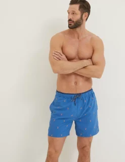 Men FatFace Swimwear|Trevose Lobster Swim Shorts
