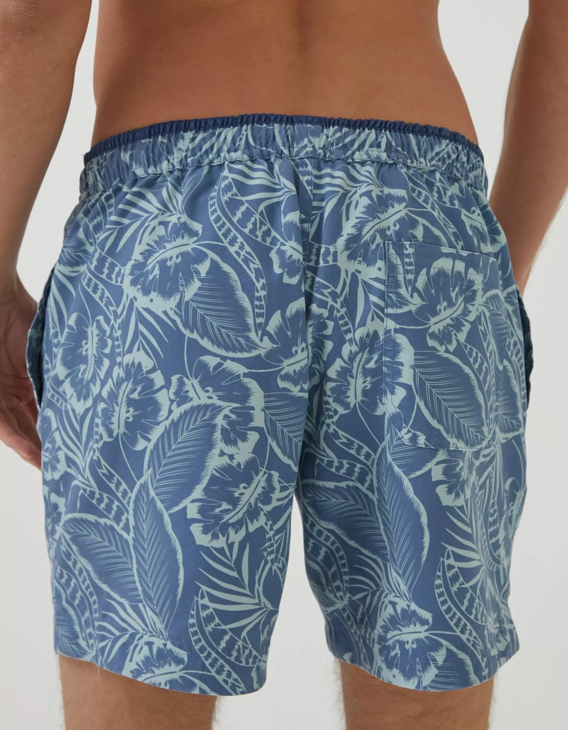 Men FatFace Swimwear|Trevose Palm Print Swim Shorts