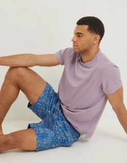 Men FatFace Swimwear|Trevose Patchwork Swim Shorts