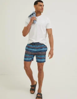 Men FatFace Swimwear|Trevose Scribble Swim Shorts