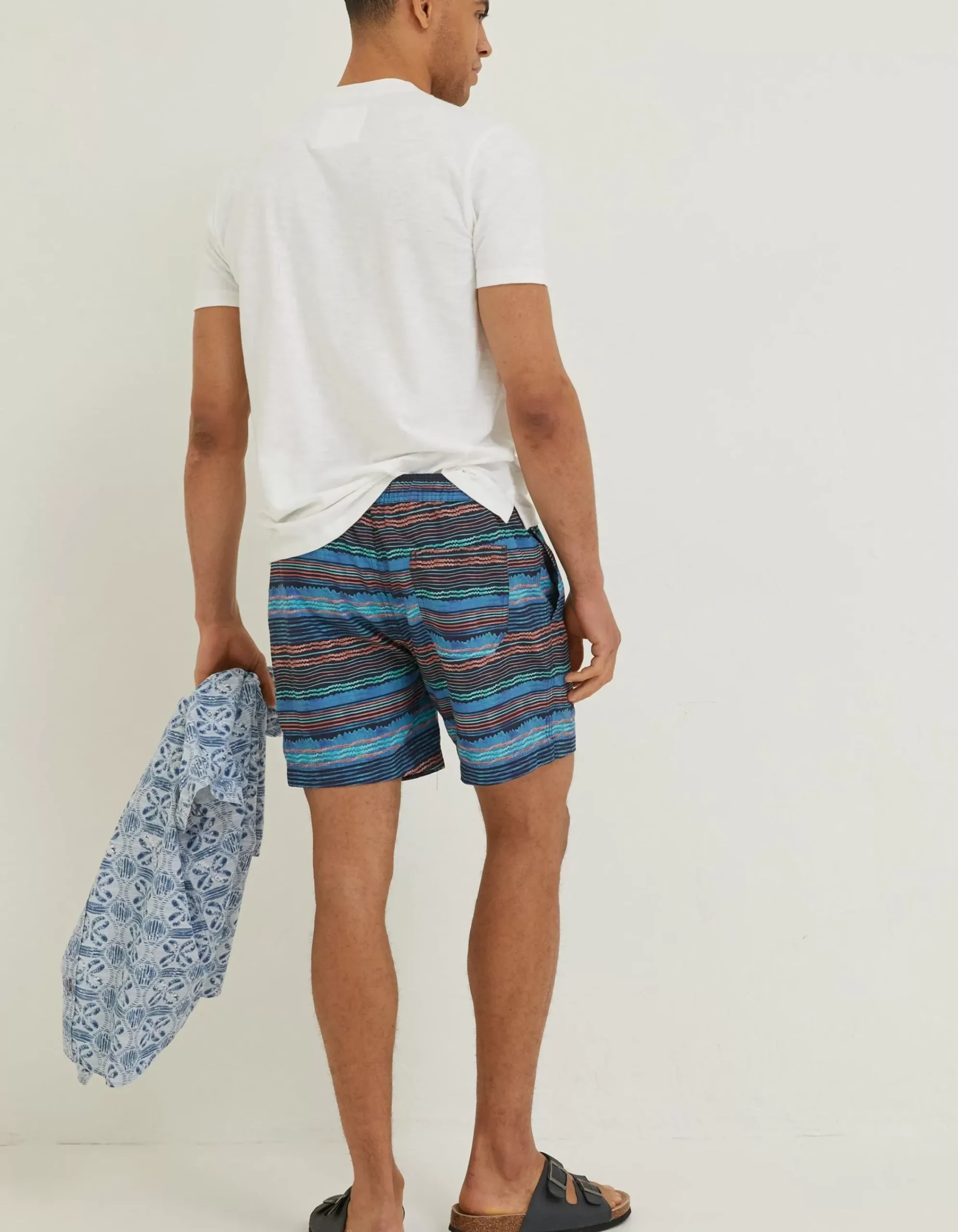 Men FatFace Swimwear|Trevose Scribble Swim Shorts