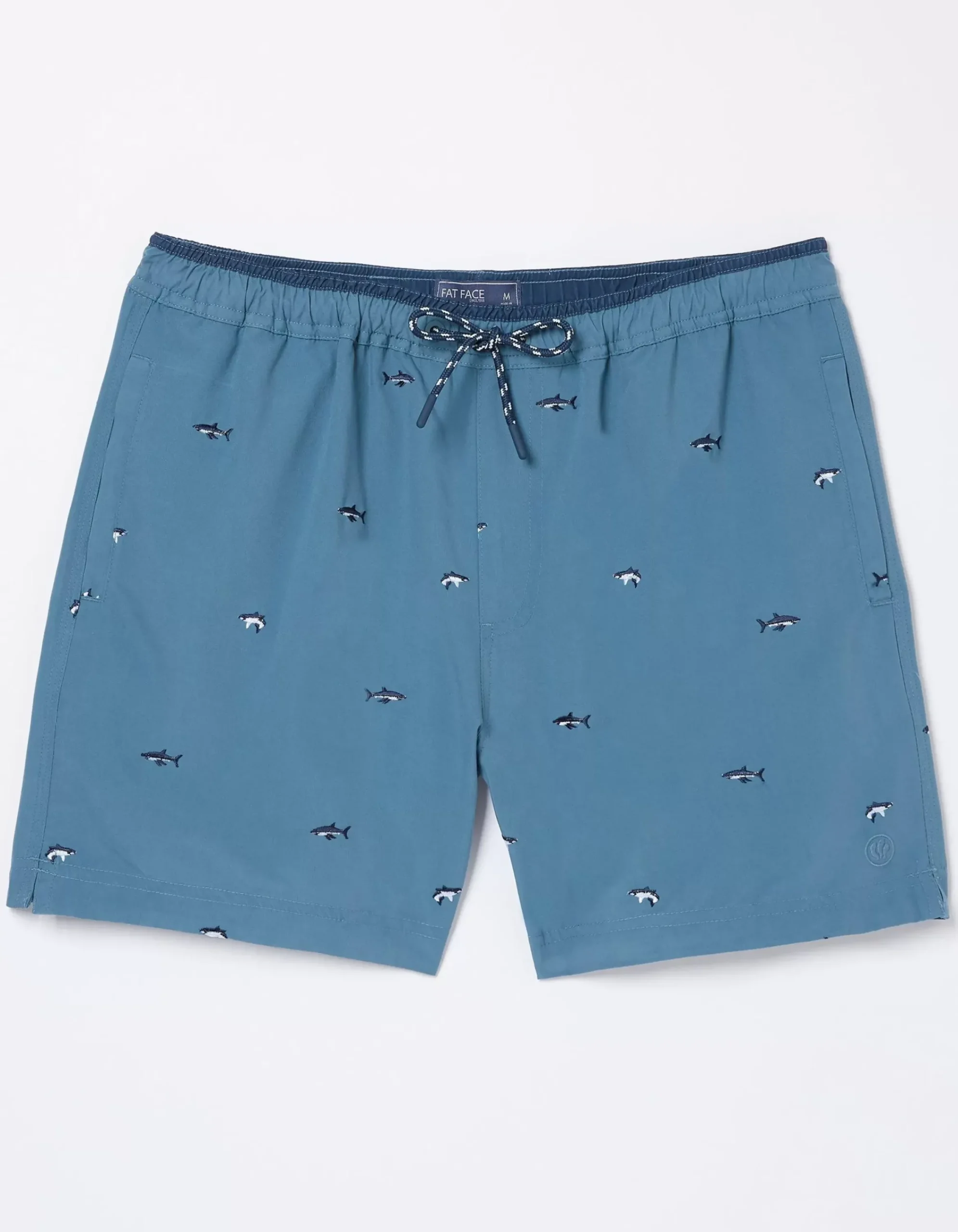 Men FatFace Swimwear|Trevose Shark Swim Shorts