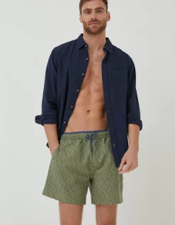Men FatFace Swimwear|Trevose Shell Swim Shorts
