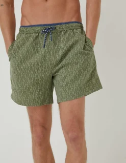 Men FatFace Swimwear|Trevose Shell Swim Shorts