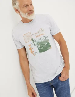 Men FatFace T-Shirts|Trip Notes Printed T-Shirt