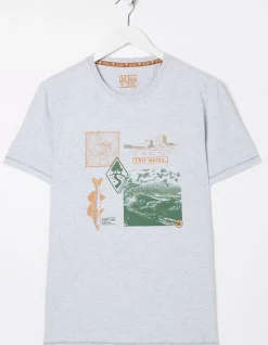 Men FatFace T-Shirts|Trip Notes Printed T-Shirt