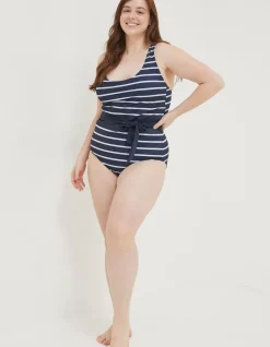 Women FatFace Beachwear & Swimwear|Tummy Control Breton Swimsuit