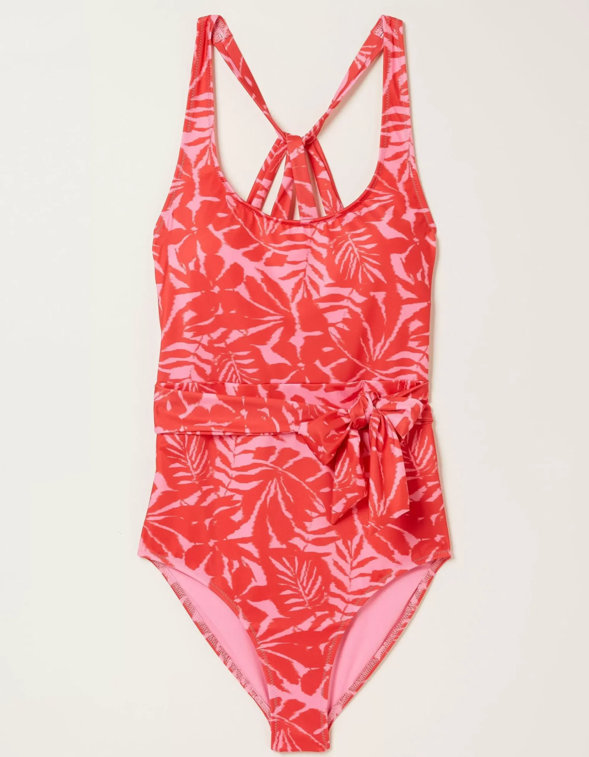 Women FatFace Beachwear & Swimwear|Tummy Control Ikat Leaves Swimsuit