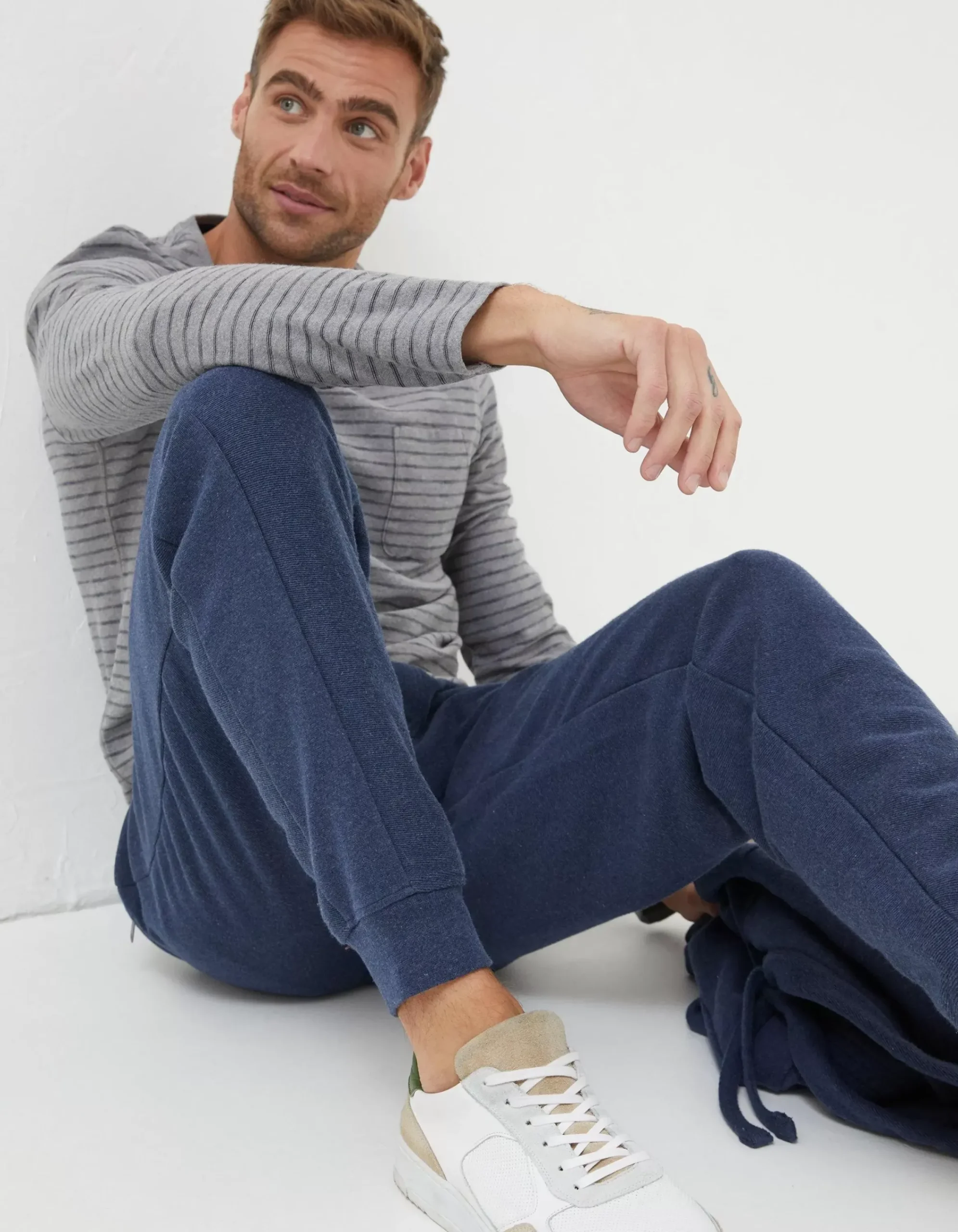 Men FatFace View All|Twill Textured Joggers