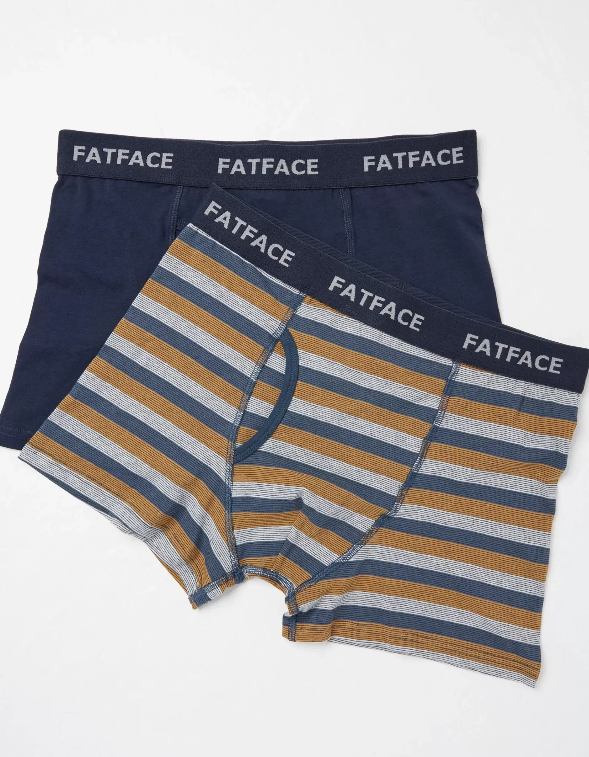 Men FatFace View All|Two Pack Dorset Stripe Boxers