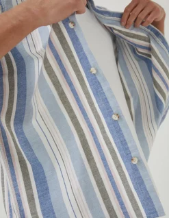 Men FatFace Shirts|Tynemouth Stripe Shirt