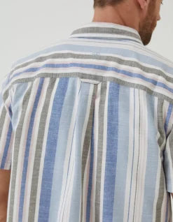 Men FatFace Shirts|Tynemouth Stripe Shirt