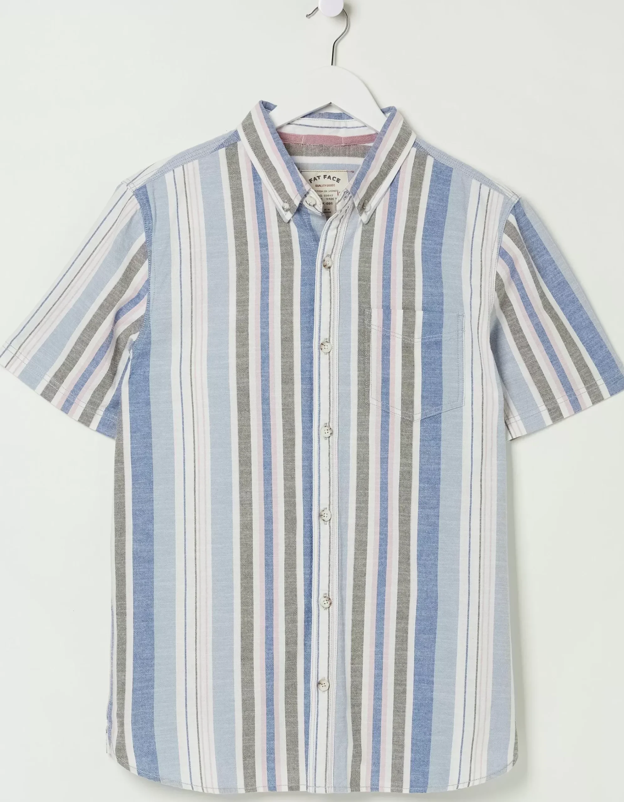 Men FatFace Shirts|Tynemouth Stripe Shirt