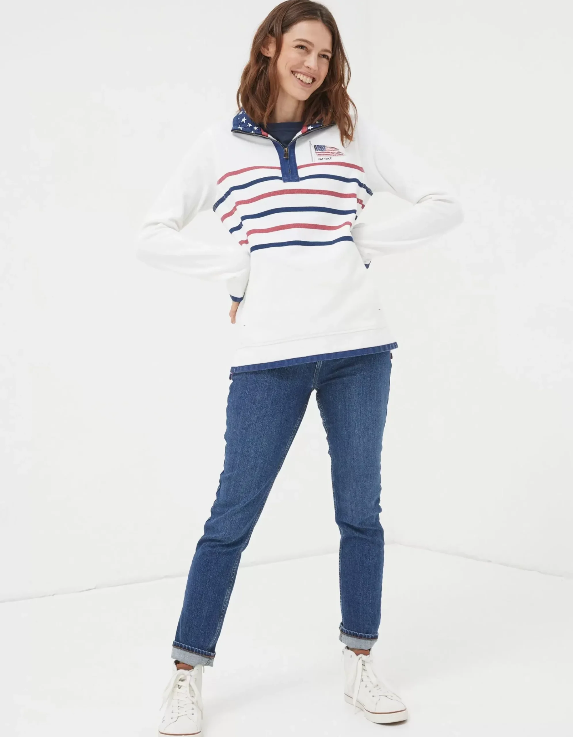 Women FatFace Sweatshirts & Hoodies|Usa Airlie Sweatshirt
