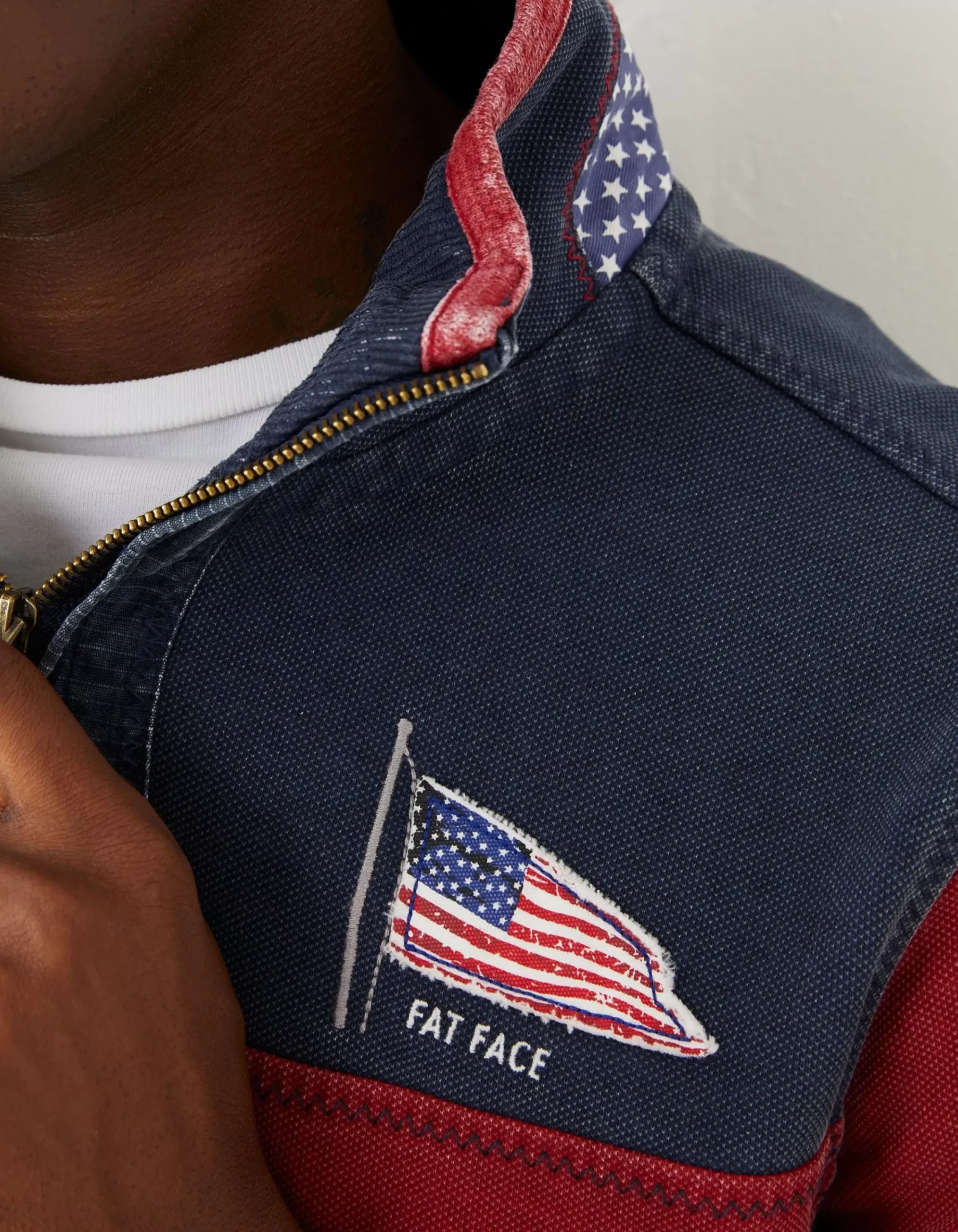Men FatFace Sweatshirts & Hoodies|Usa Airlie Yoke Sweatshirt