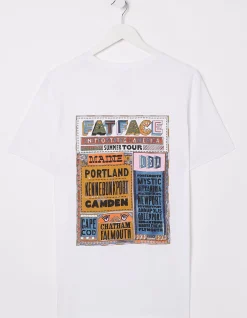 Men FatFace T-Shirts|Usa Festival T-Shirt