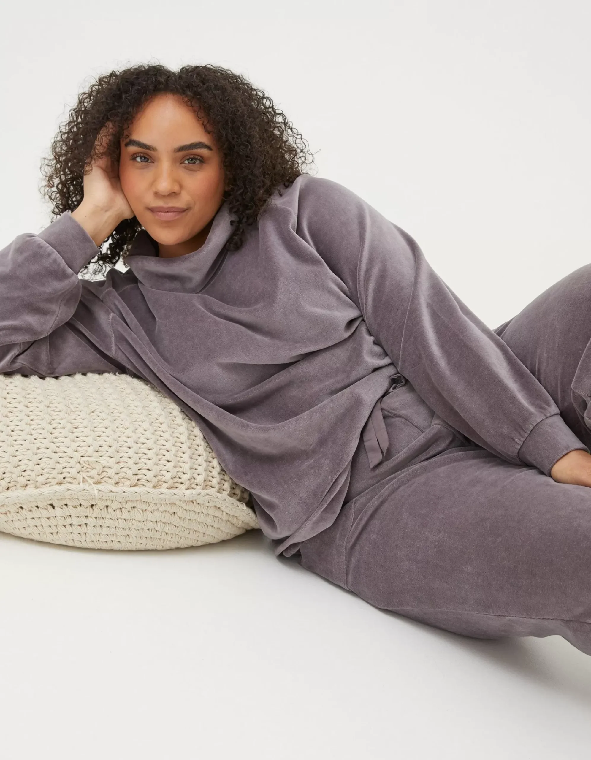 Women FatFace Nightwear & Loungewear|Verity Velvet Funnel Top