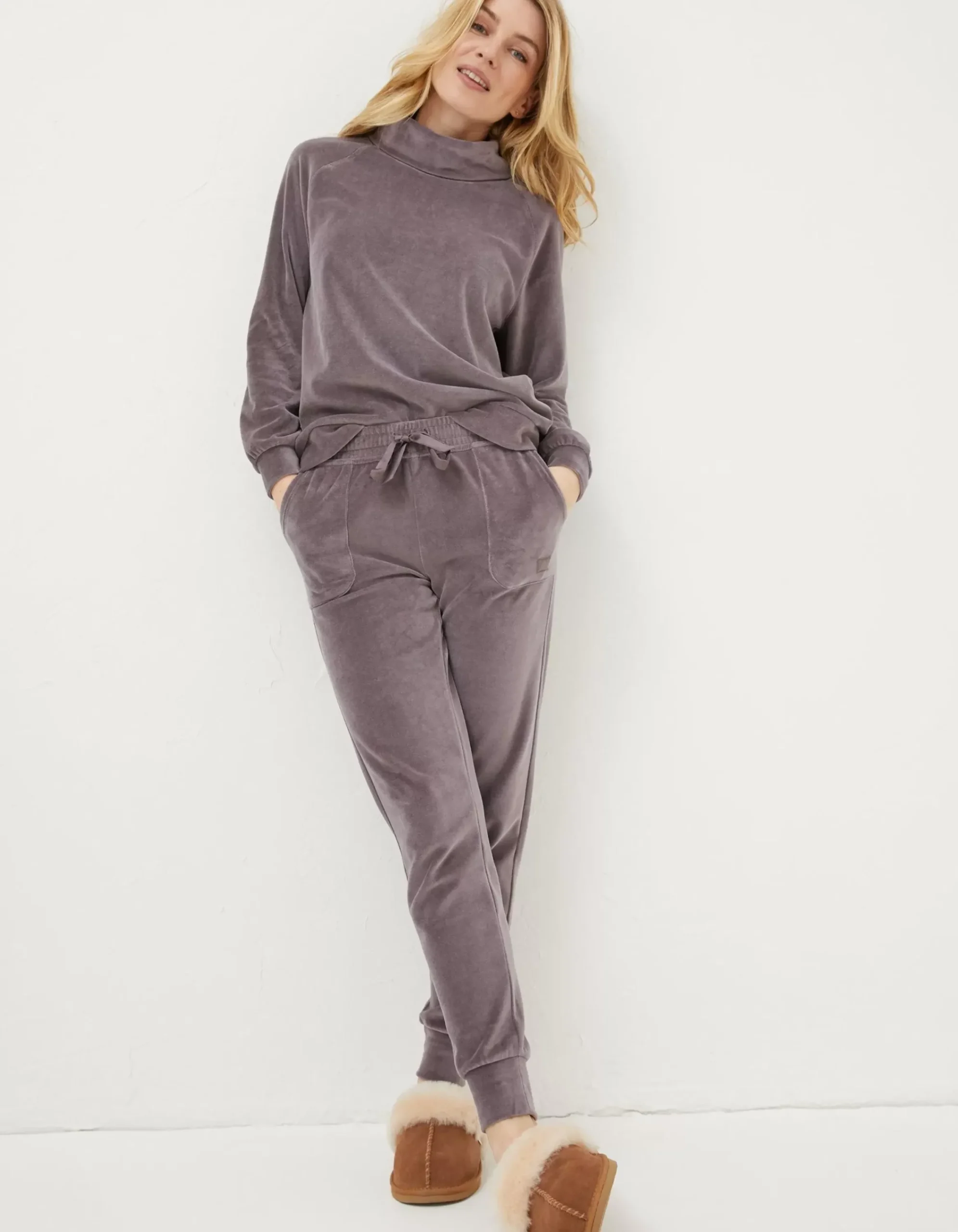 Women FatFace Nightwear & Loungewear|Verity Velvet Jogger
