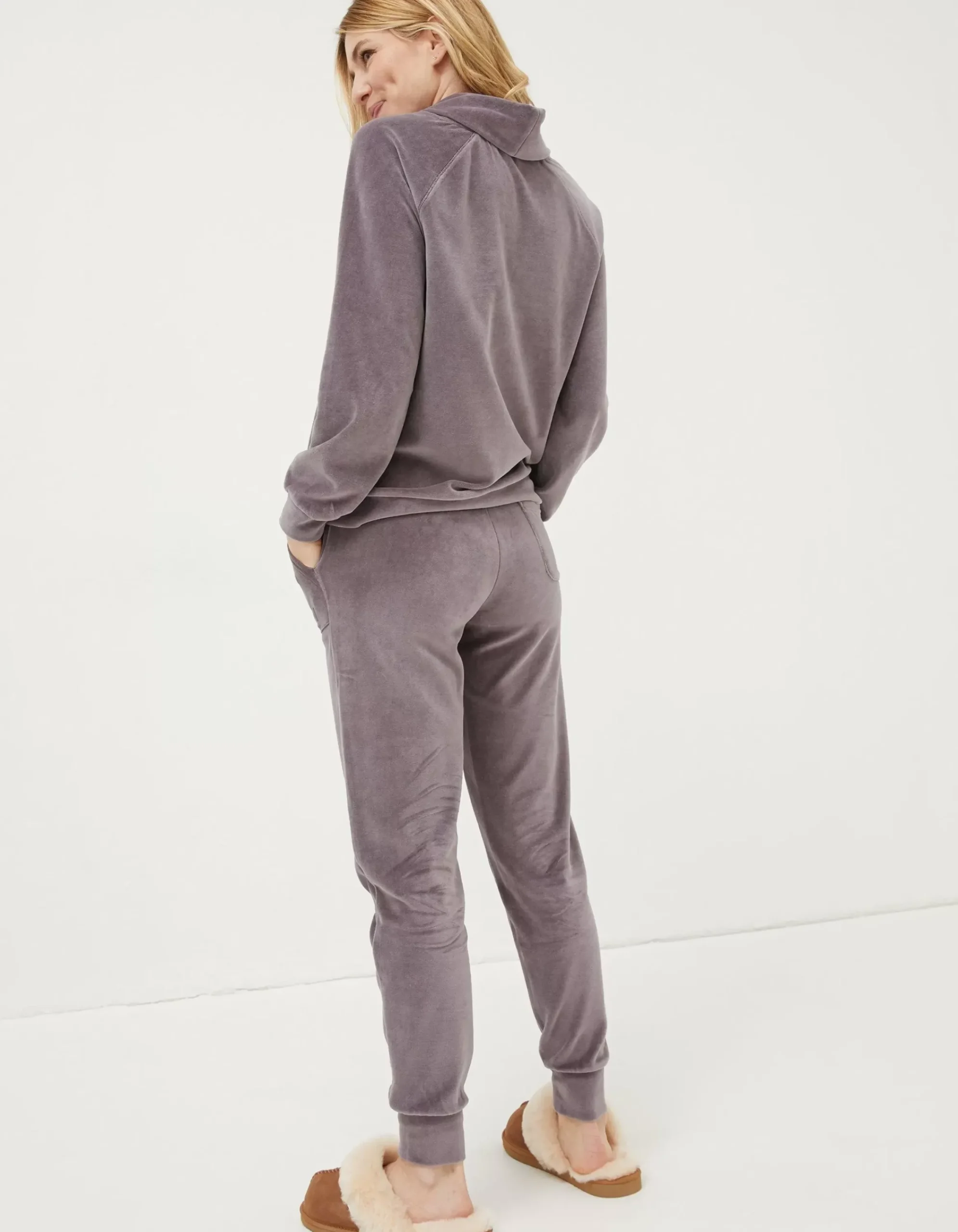 Women FatFace Nightwear & Loungewear|Verity Velvet Jogger