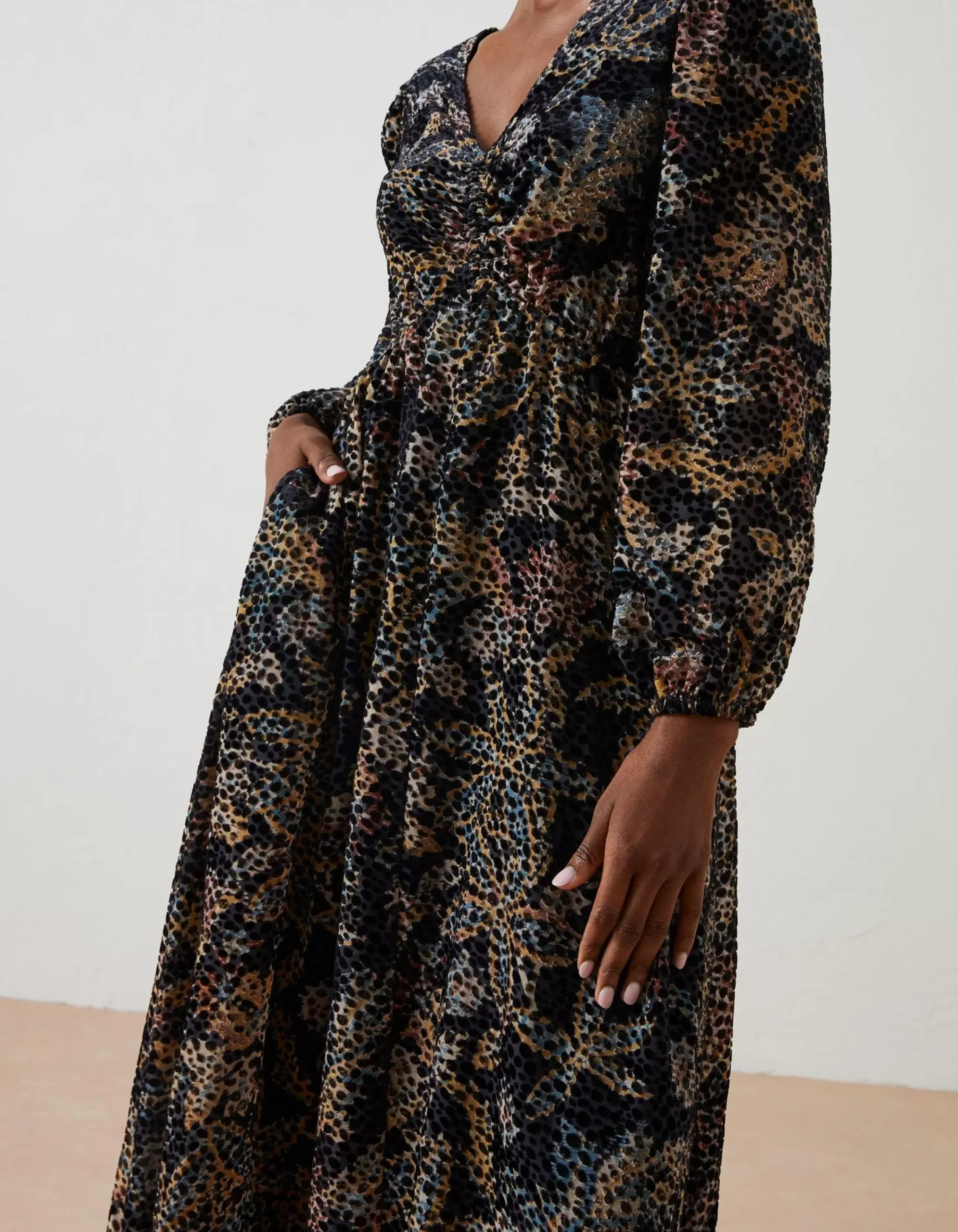 Women FatFace Dresses|Victoria Floral Midi Dress