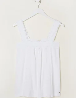 Women FatFace Tops & T-Shirts|Viv Embroidered Cami