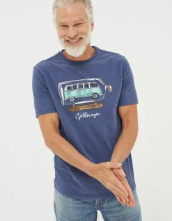 Men FatFace View All|Vw Bottle Printed T-Shirt