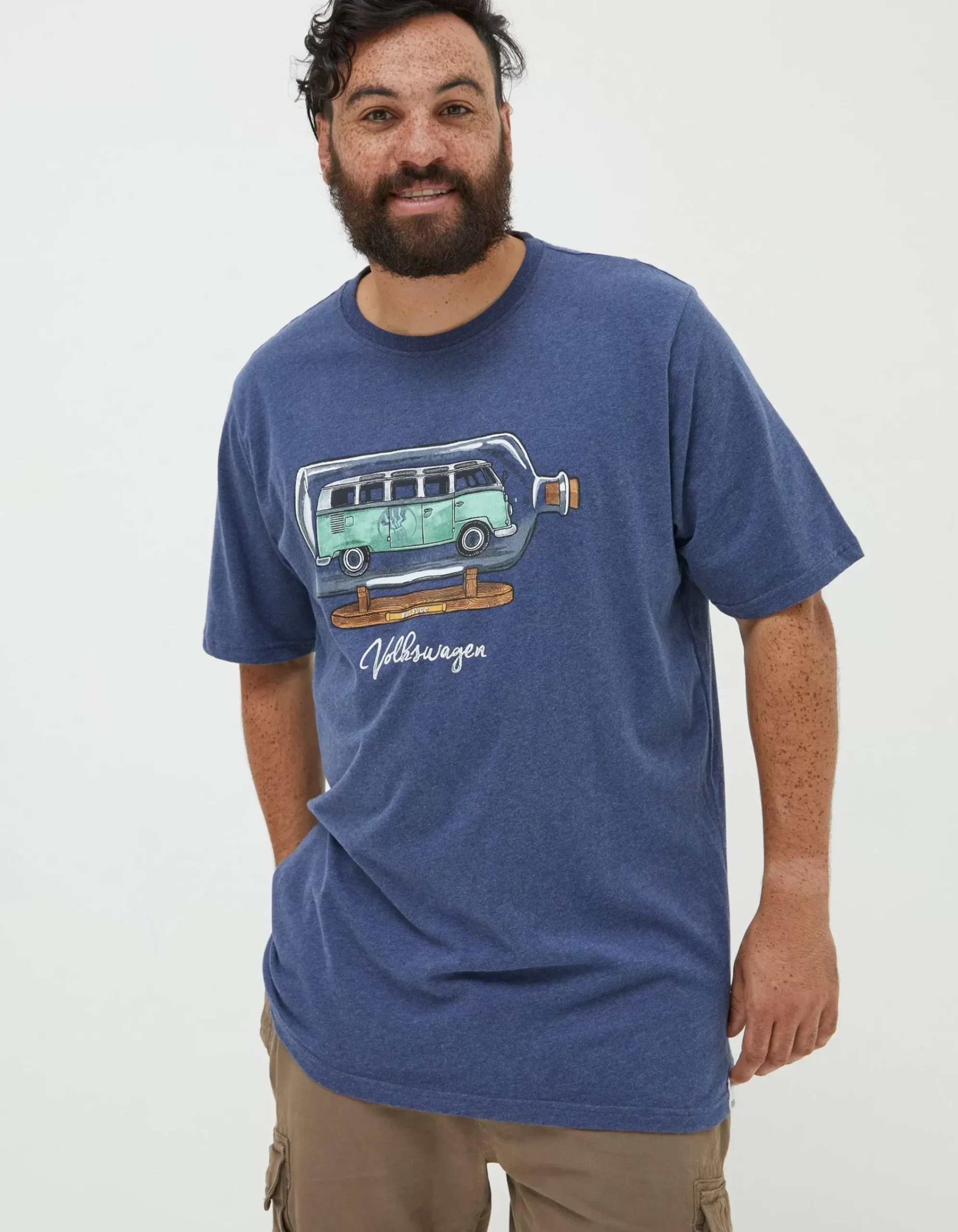 Men FatFace View All|Vw Bottle Printed T-Shirt