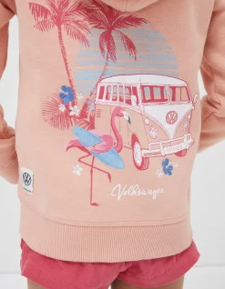 Girls FatFace View All|Vw Graphic Sweat Zip Through Hoodie