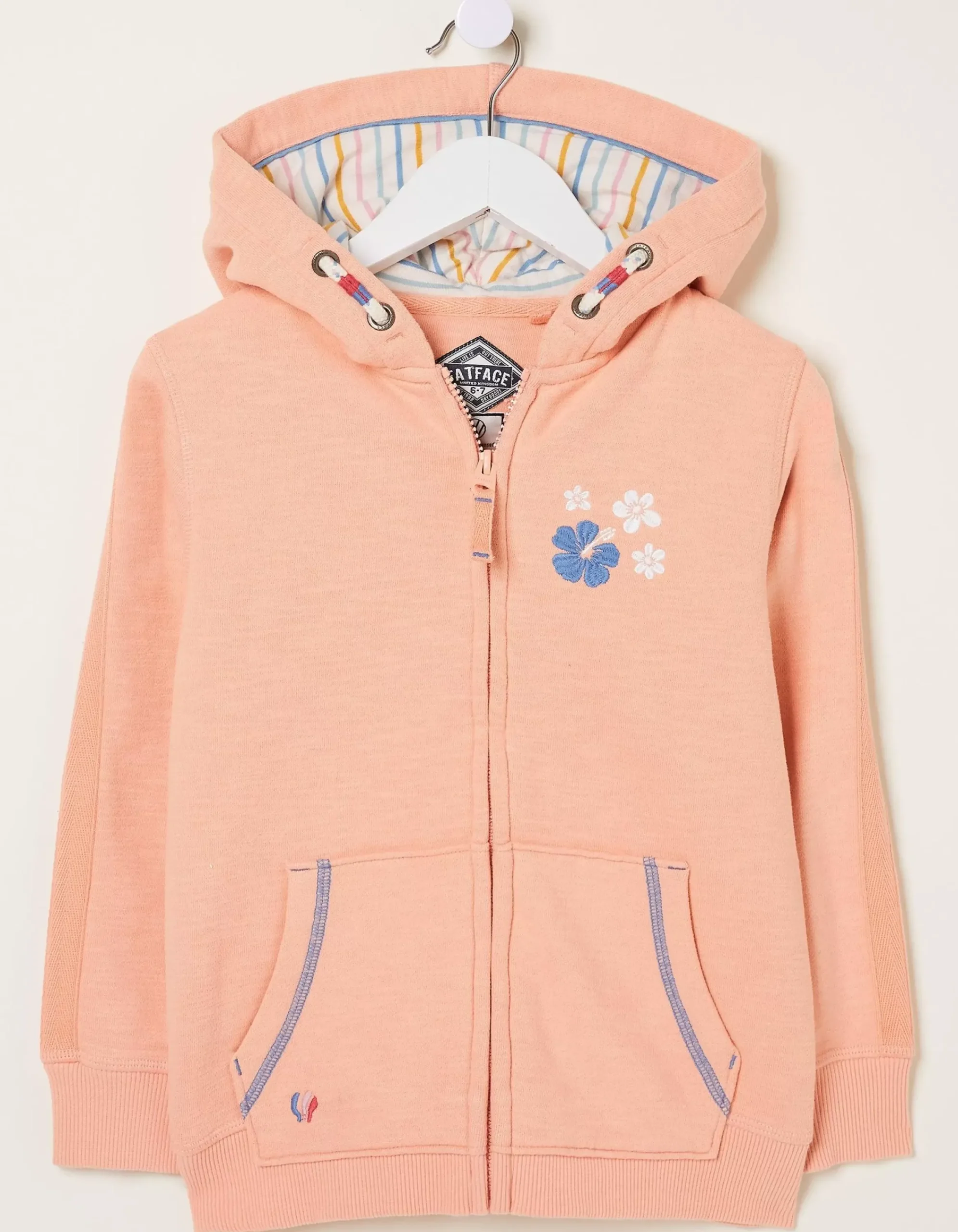 Girls FatFace View All|Vw Graphic Sweat Zip Through Hoodie