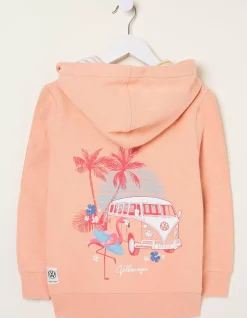 Girls FatFace View All|Vw Graphic Sweat Zip Through Hoodie