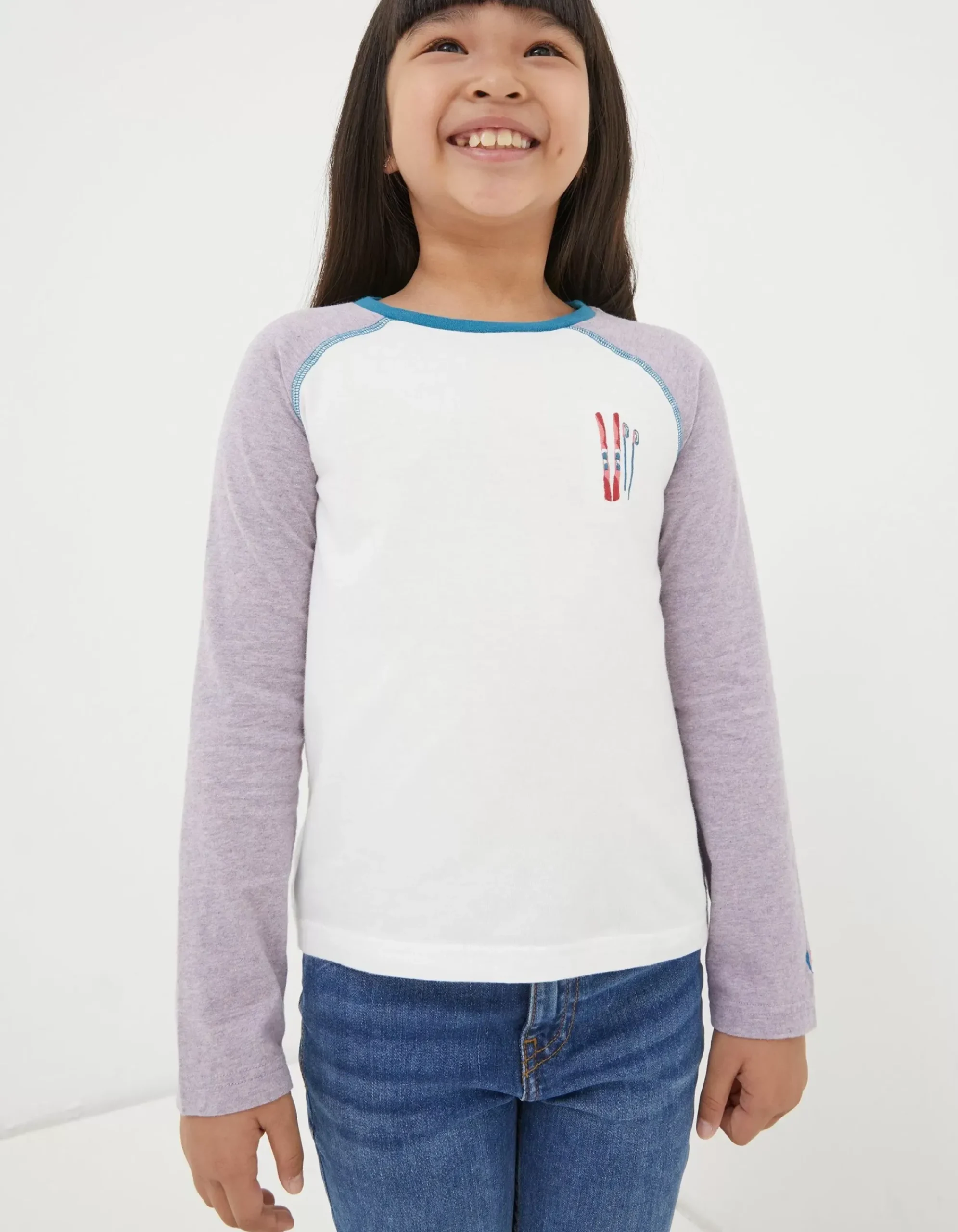 Girls FatFace View All|Vw Raglan T-Shirt