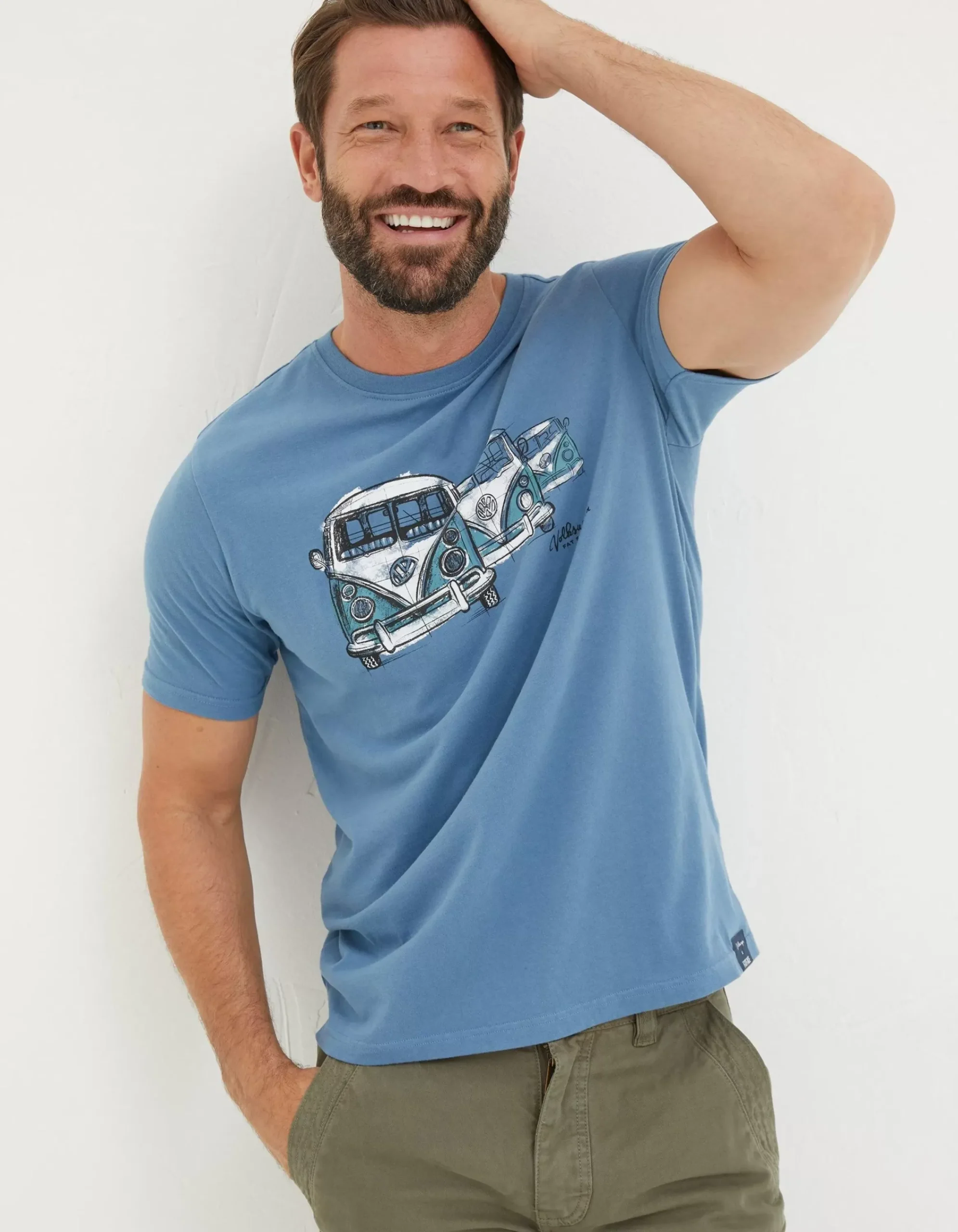 Men FatFace T-Shirts|Vw Sketch T-Shirt