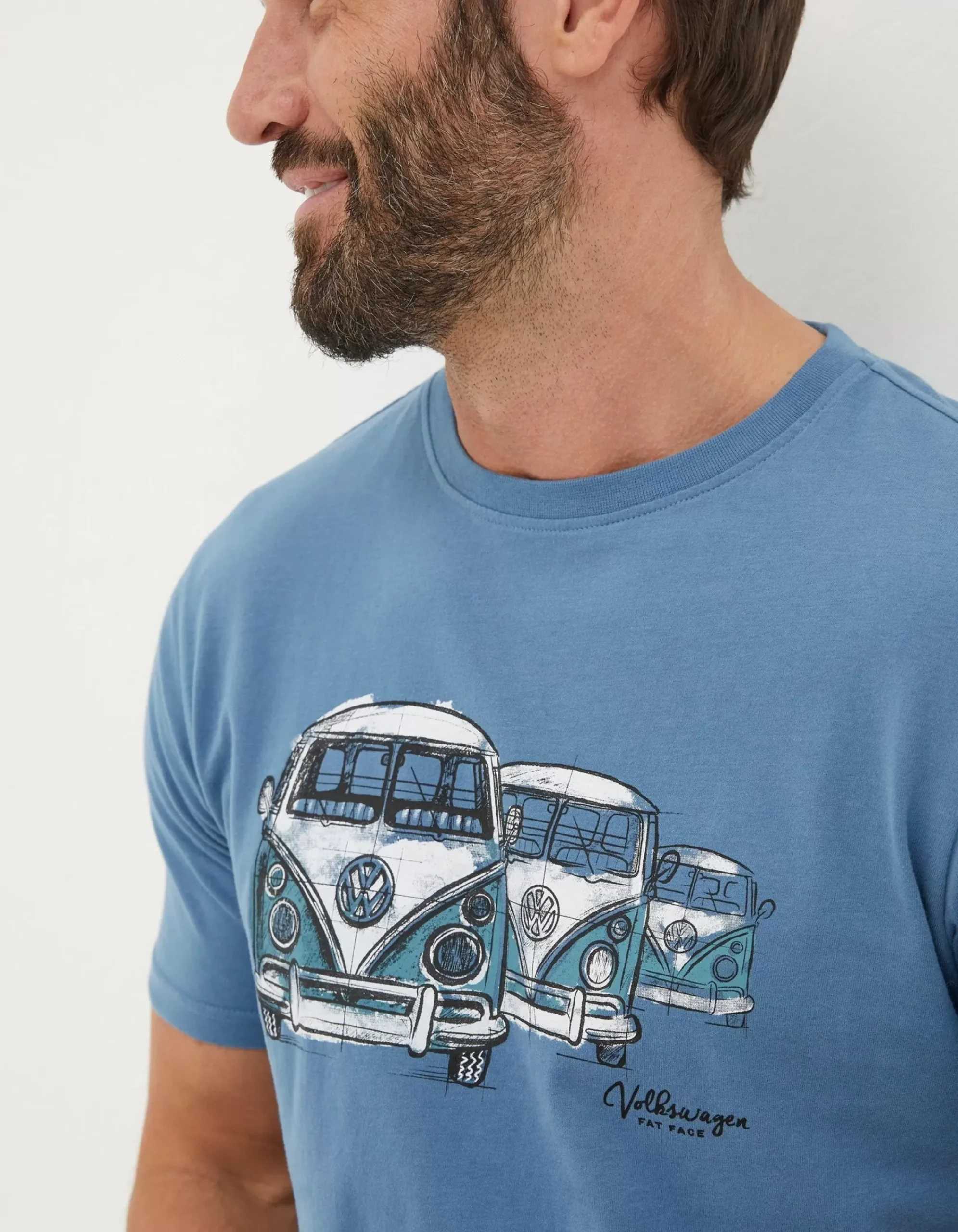 Men FatFace T-Shirts|Vw Sketch T-Shirt