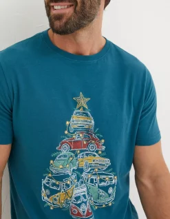Men FatFace View All|Vw Stacked T-Shirt