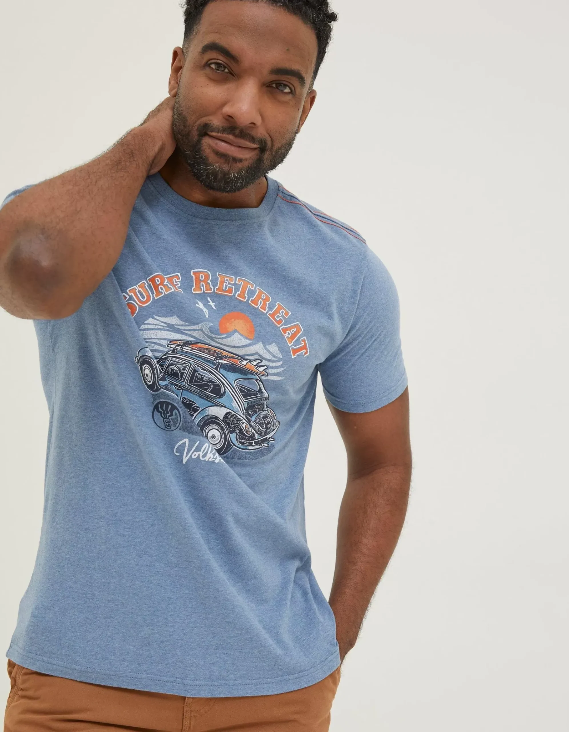 Men FatFace T-Shirts|Vw Summer Starts T-Shirt
