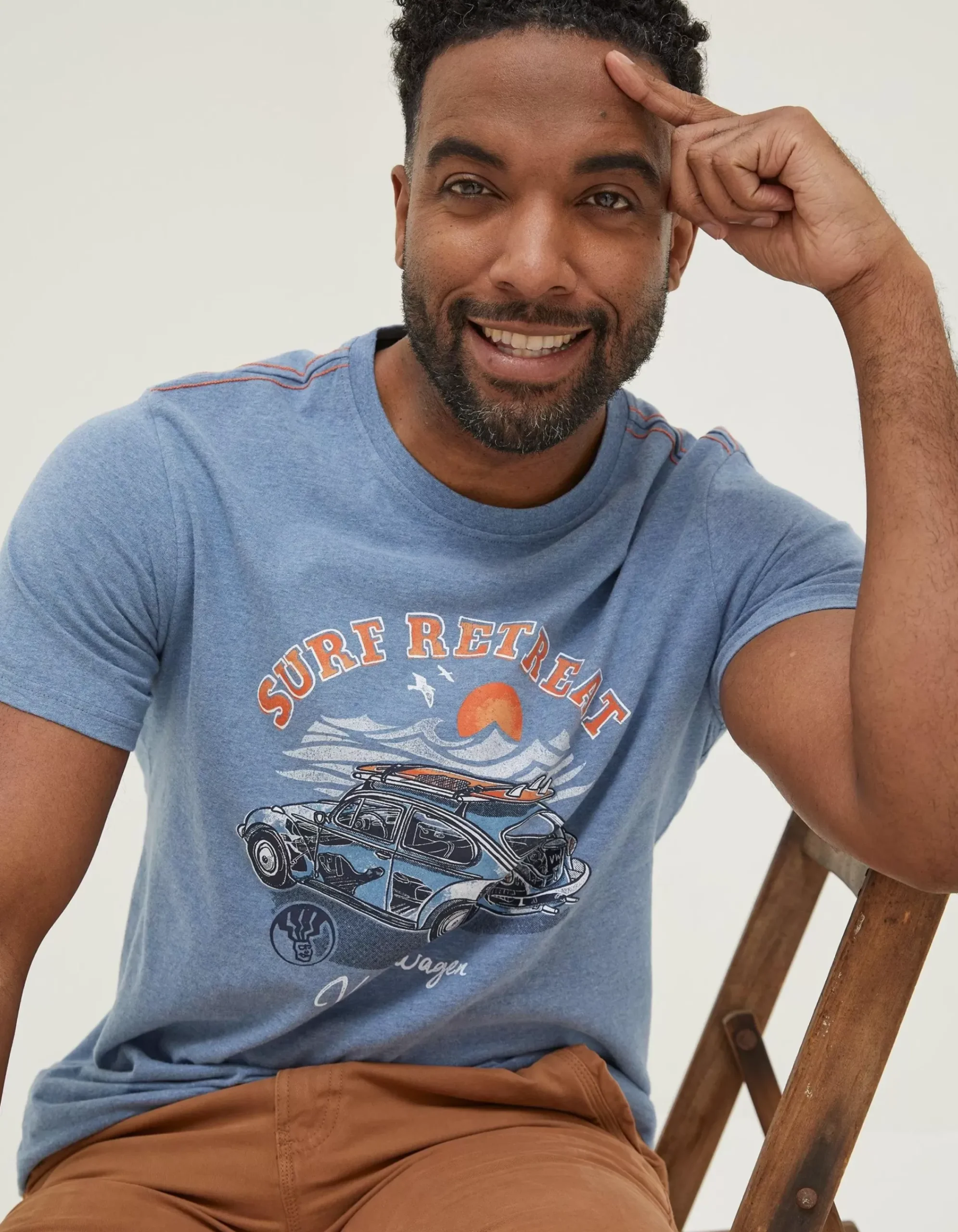 Men FatFace T-Shirts|Vw Summer Starts T-Shirt
