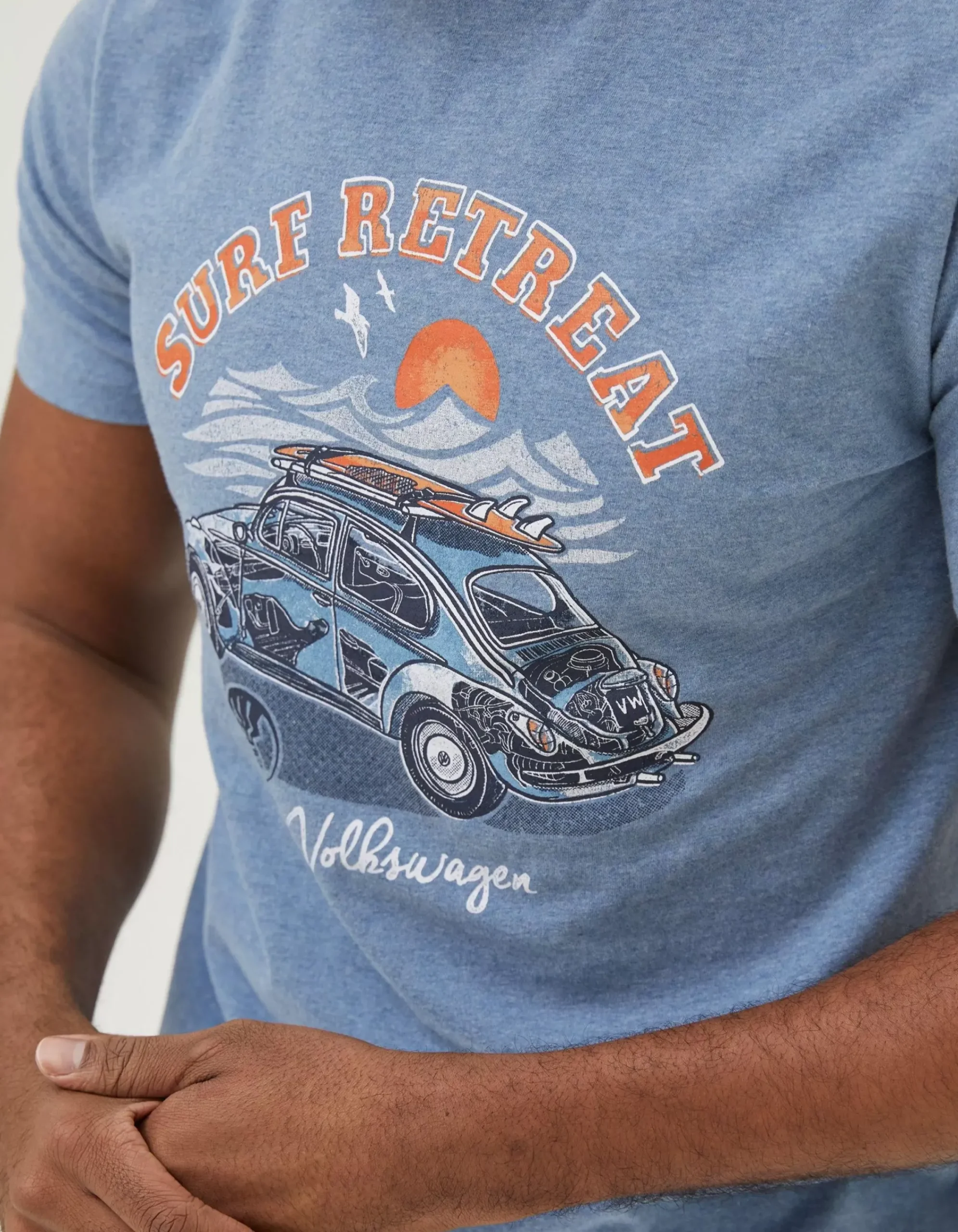 Men FatFace T-Shirts|Vw Summer Starts T-Shirt