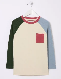 Boys FatFace View All|Waffle Jersey Raglan T-Shirt