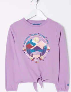 Girls FatFace View All|Waist Tie Long Sleeve T-Shirt