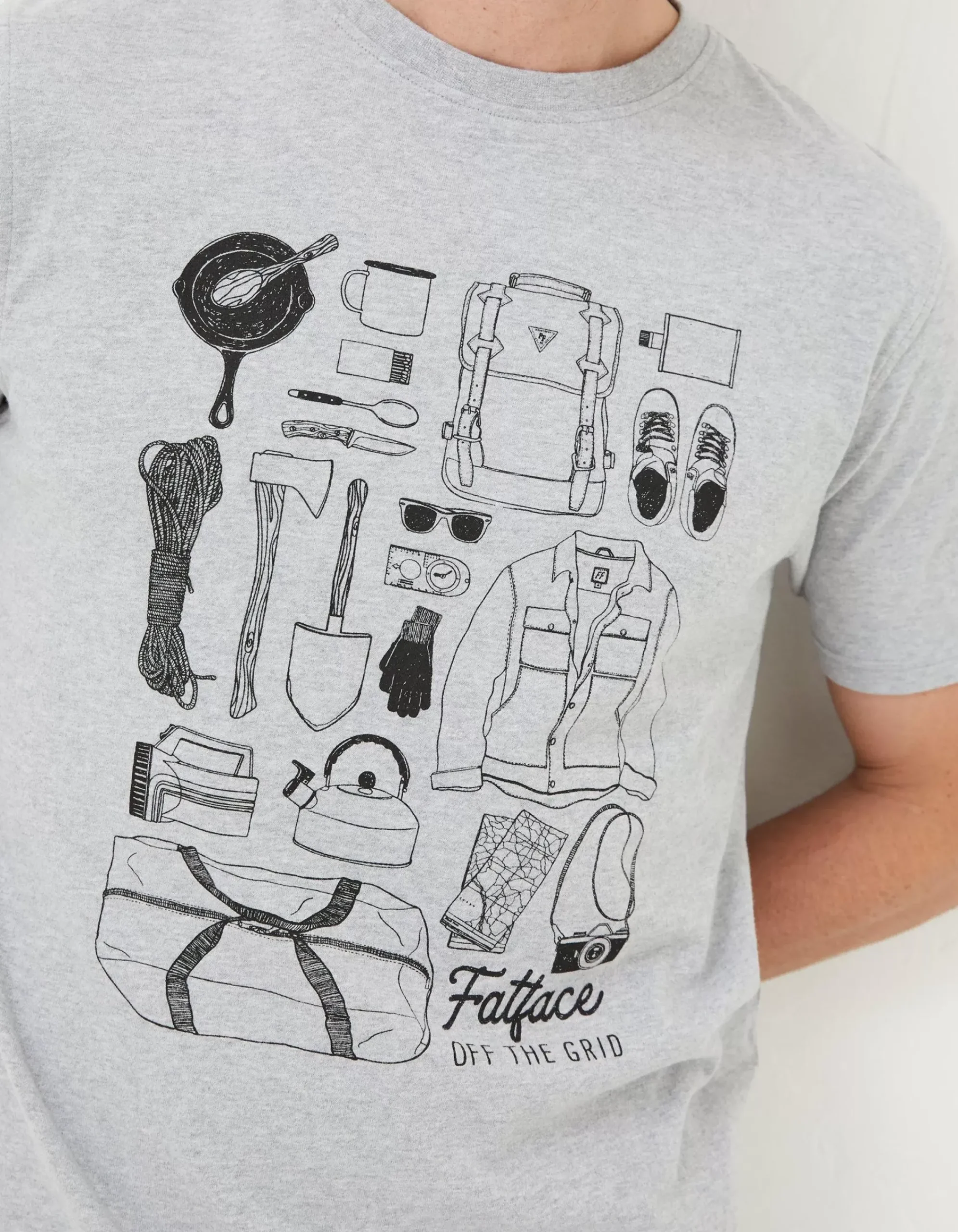 Men FatFace T-Shirts|Wilderness T-Shirt