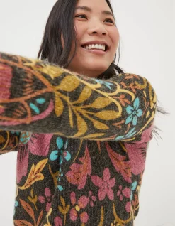 Women FatFace View All|Wildscapes Print Jumper