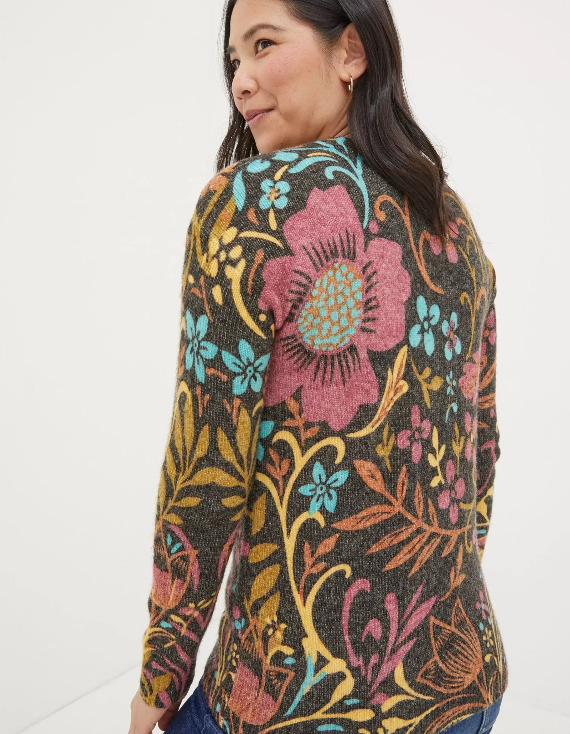 Women FatFace View All|Wildscapes Print Jumper